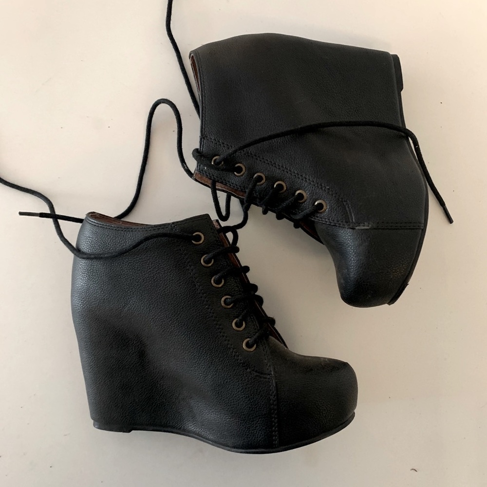 Jeffrey Campbell Platform Wedge Bootie, size 6.5